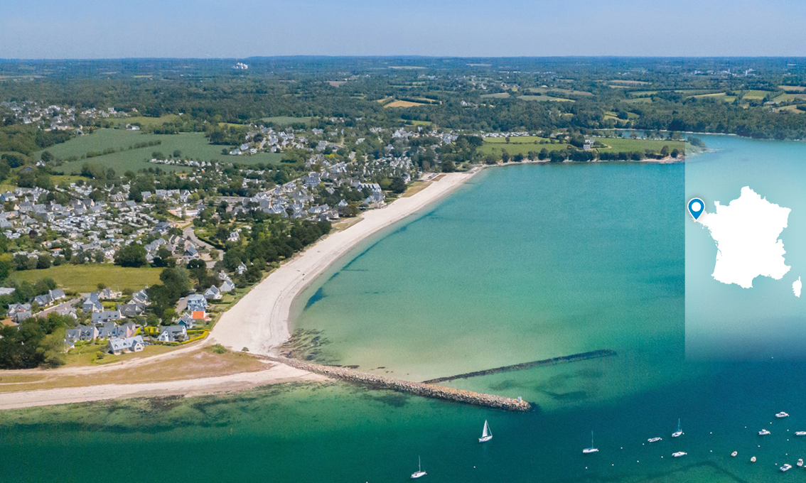 Camping à Bénodet • Finistère • Mobil-home      Confort 3 chambres 6/8 personnes 29m²