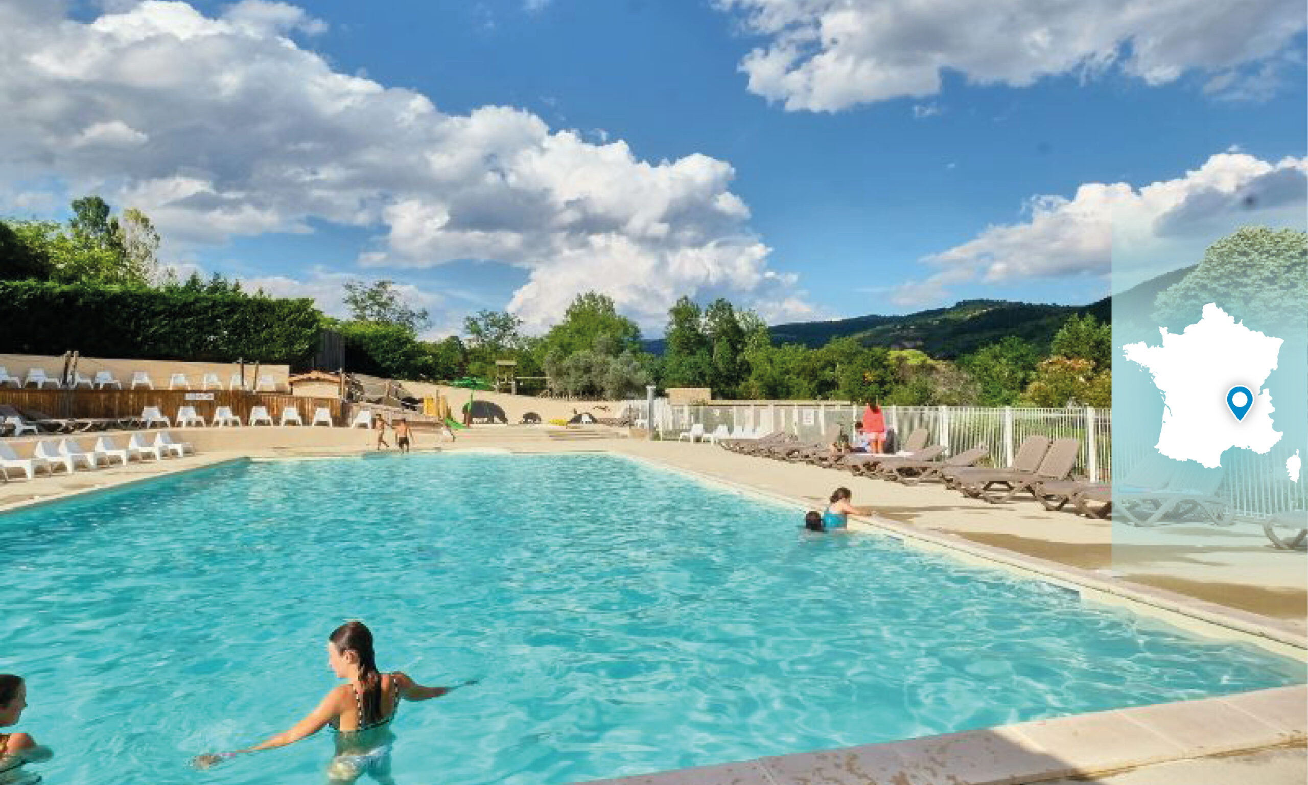 Camping à Lussas • Ardèche • Mobil-home Cosy 2 chambres 4 personnes 28m²