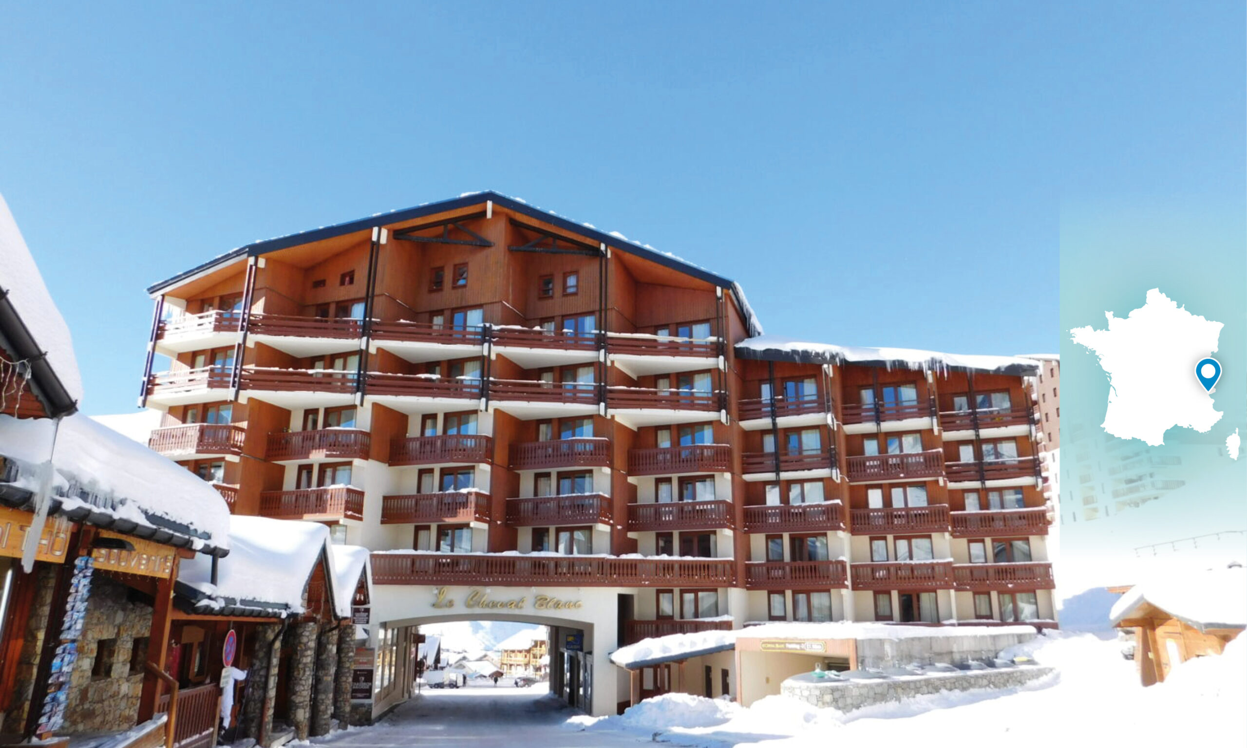 Val Thorens • Savoie • Résidence Cheval Blanc •Appartement classique (vue station) 2 pièces cabine 4/6 personnes 33m²