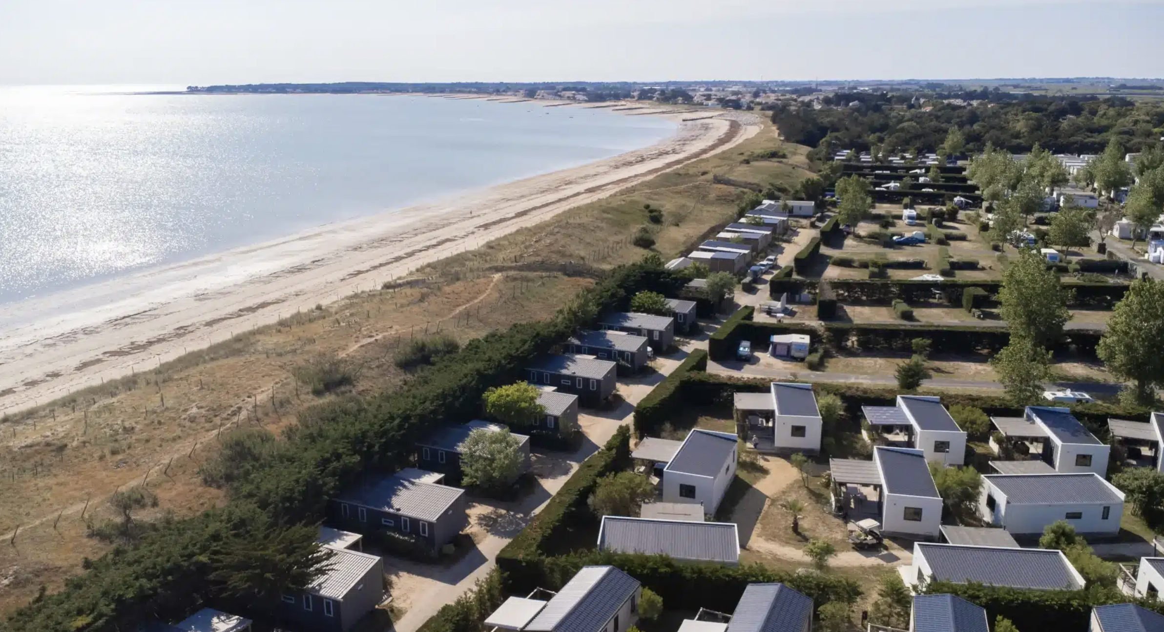 Camping Le Caravan’île à Noirmoutier• Vendée • Mobil-home Manyara 3 chambres 6 personnes (40 m2)